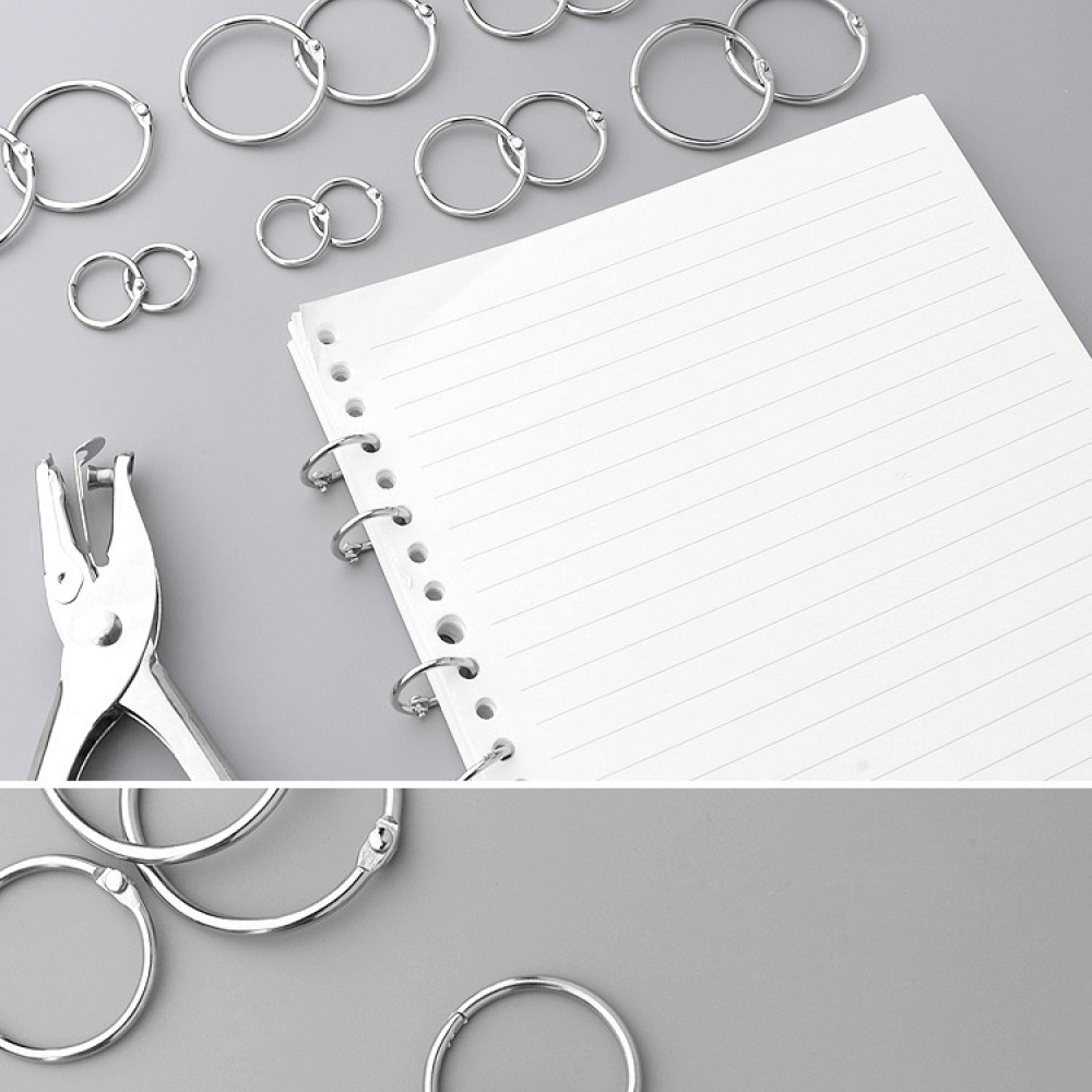 Stationery And Office Supply Chain - Metal Loose Leaf Binder Rings For