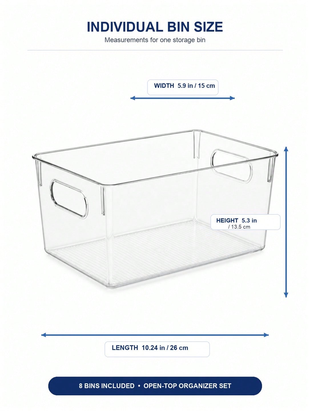 8-Pack Clear Storage Bins with - Stationery Warehouse 评论和价格