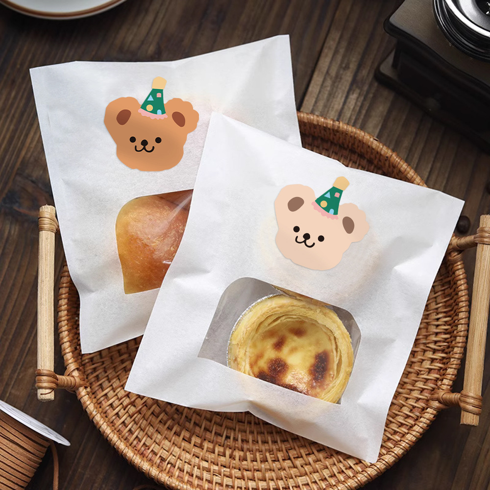 500Pcs Cute Bear Stickers Set  - Label Printer Tape 评论和价格
