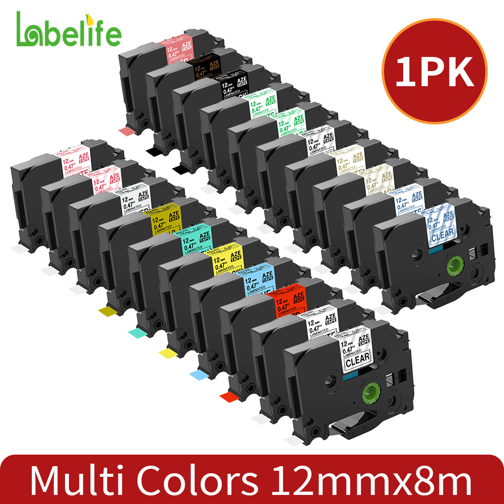 Laminated Label Tape 12mm Comp - Label Printer Tape 评论和价格