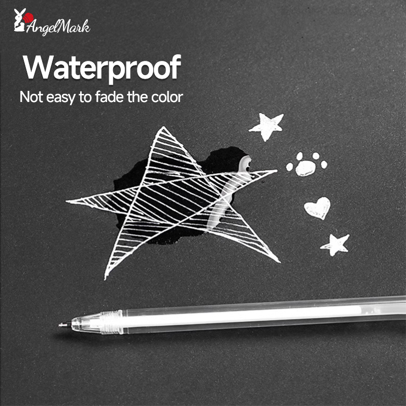 White Gold Silver Classic High - Gel Ink Pen Set 评论和价格
