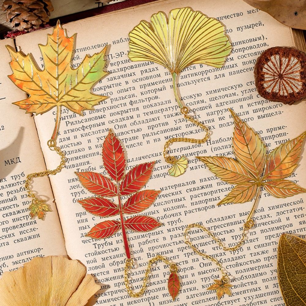 Metal Leaves Bronzing Bookmark - Stationery And Office Supply Chain 评论和价格