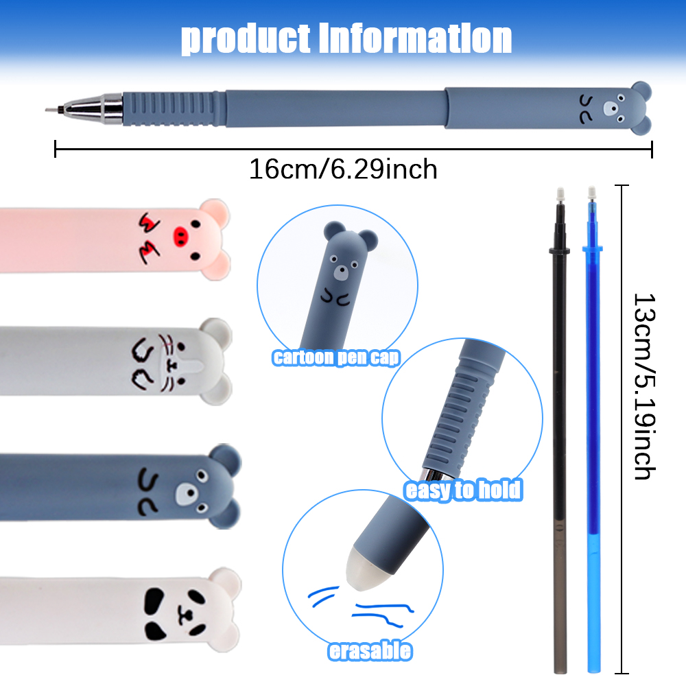 12Pcs 0.5mm Animals Pig Bear P - Gel Ink Pen Set 评论和价格